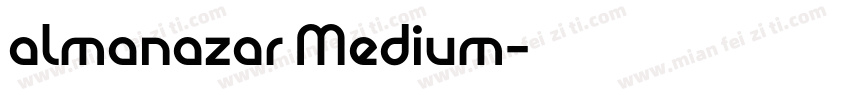 almanazar Medium字体转换